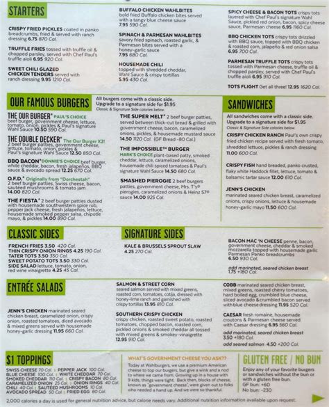 wahlburgers pittsburgh menu  Schedule